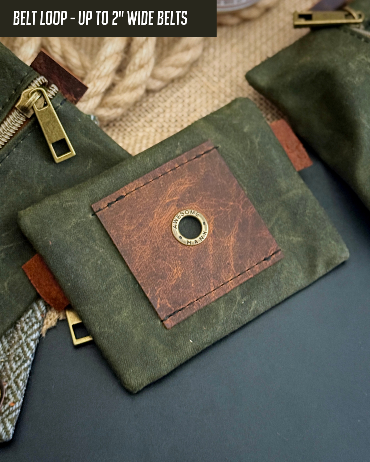 SCOUT MINI ALPINE POUCH (OLIVE WAXED CANVAS)