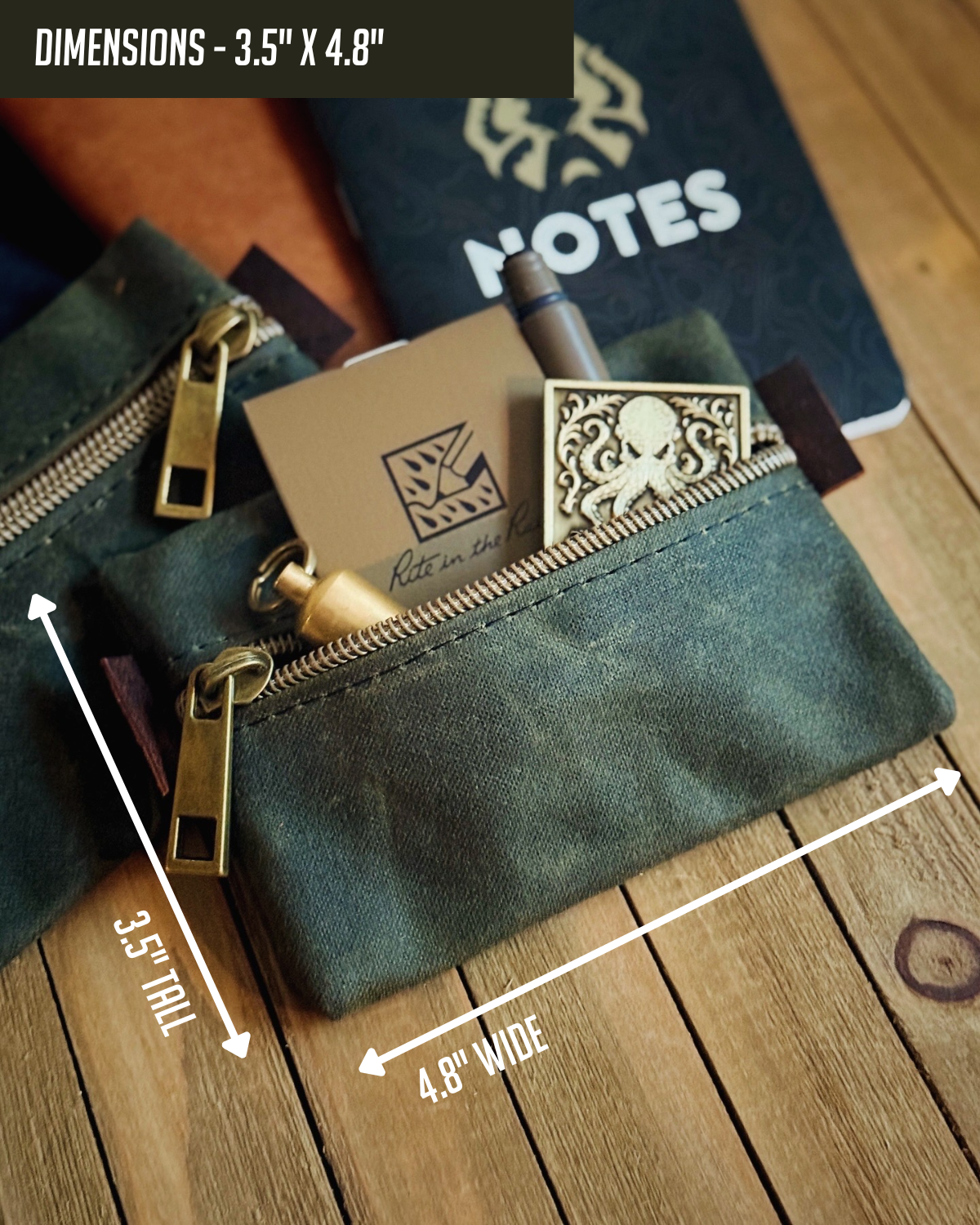 SCOUT MINI ALPINE POUCH (OLIVE WAXED CANVAS)