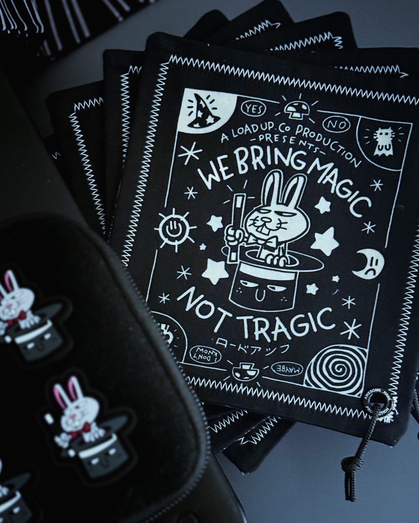 NO TRAGIC RABBIT HANDKERCHIEF + PATCH PACK