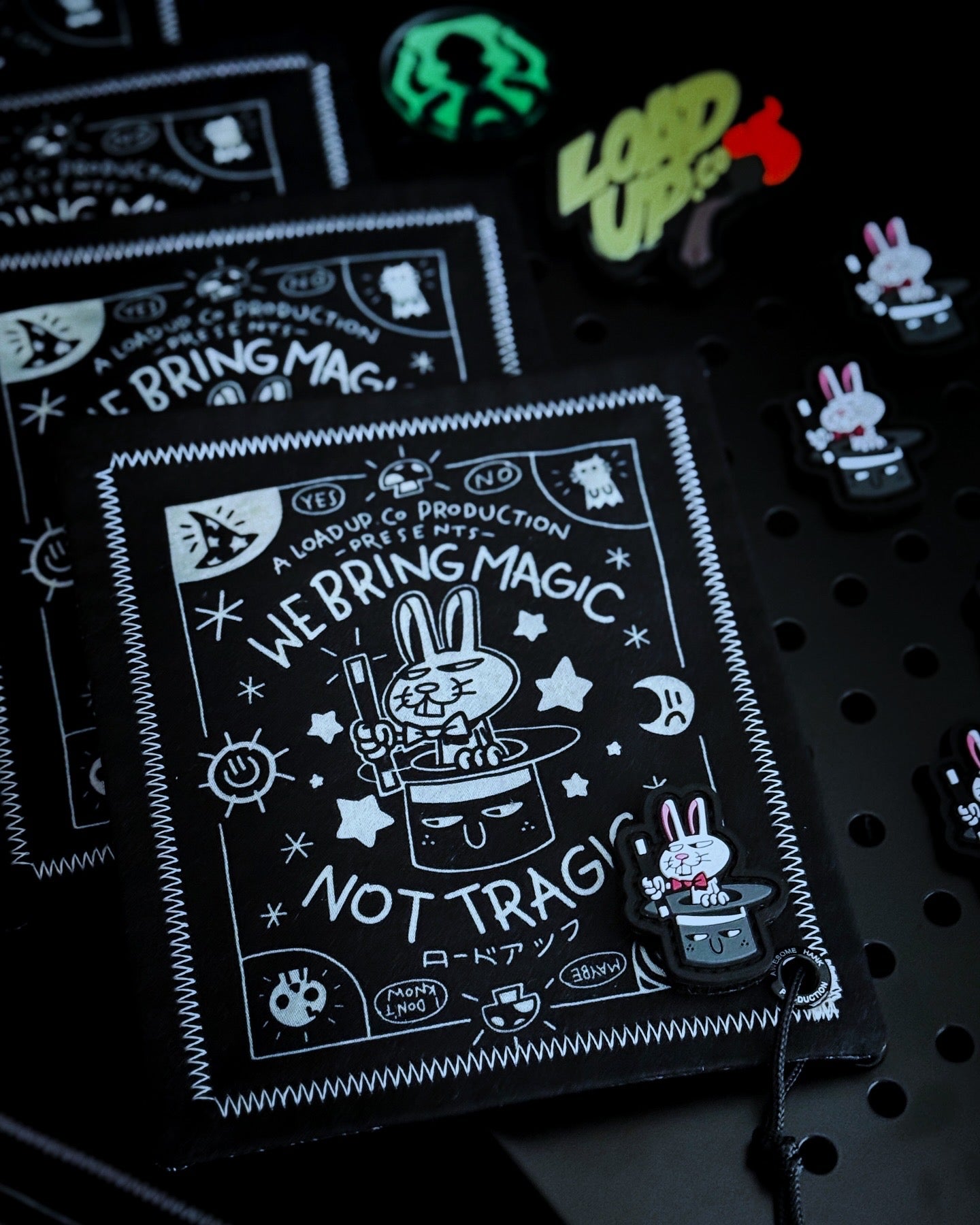 NO TRAGIC RABBIT HANDKERCHIEF + PATCH PACK