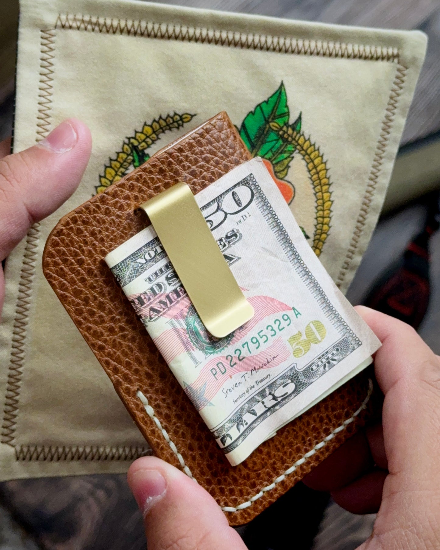 HOLD FAST HANDKERCHIEF + MONEY CLIP CARD WALLET