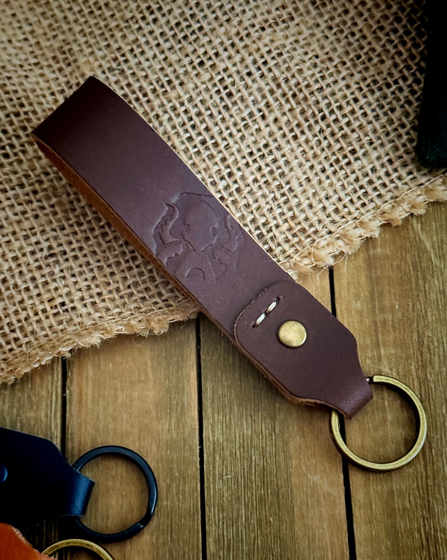 LEATHER KEY LOOP (BROWN)