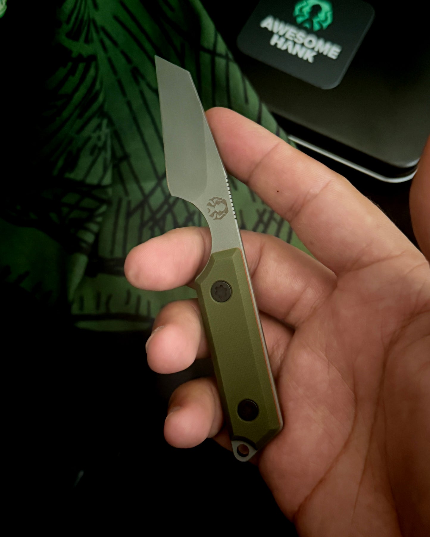 AWESOME HANK VANIR MAGNACUT (1.7" GLASS BEAD BLASTED STONEWASH)