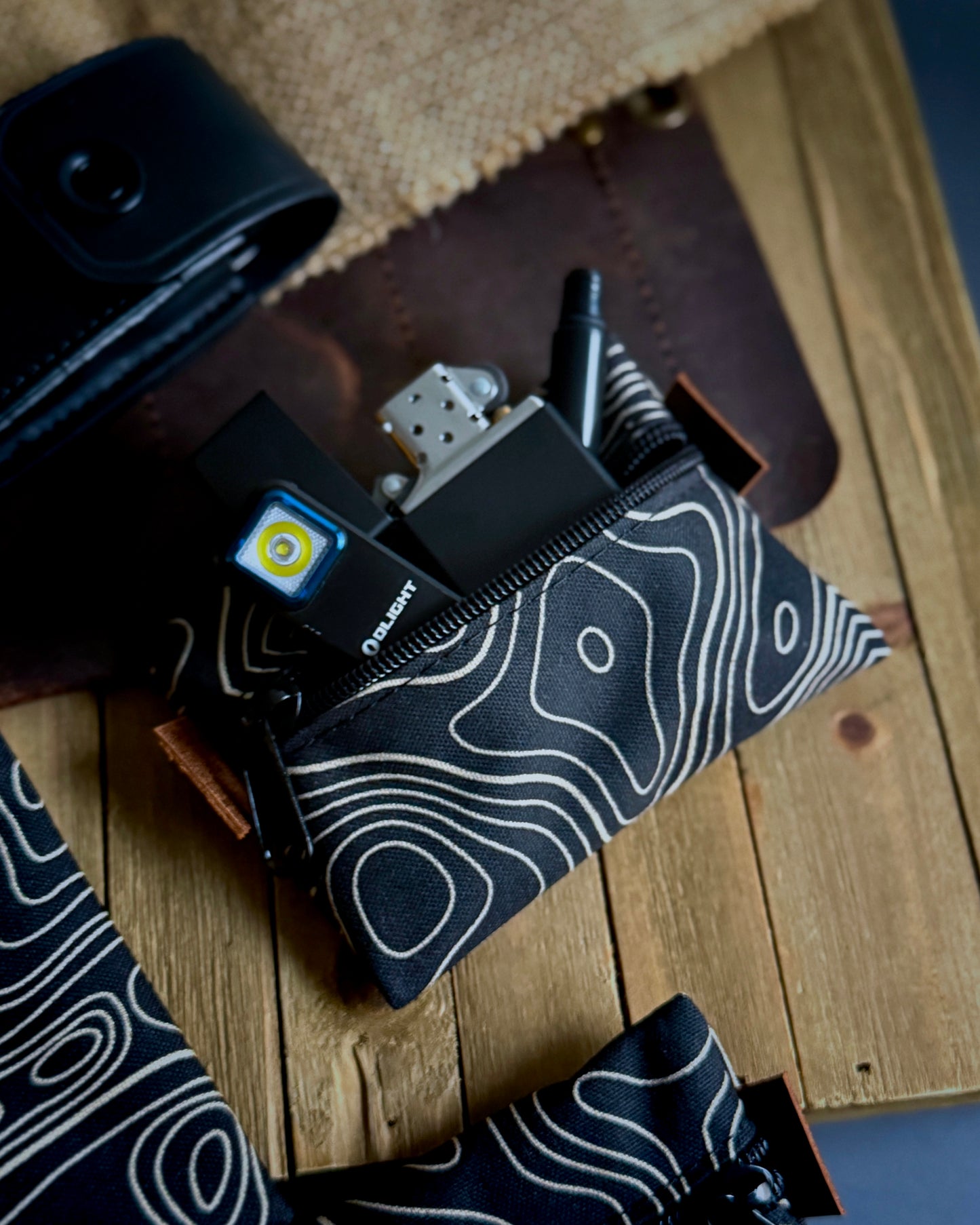 ALPINE MINI SCOUT POUCH (BLACK TOPO CORDURA)