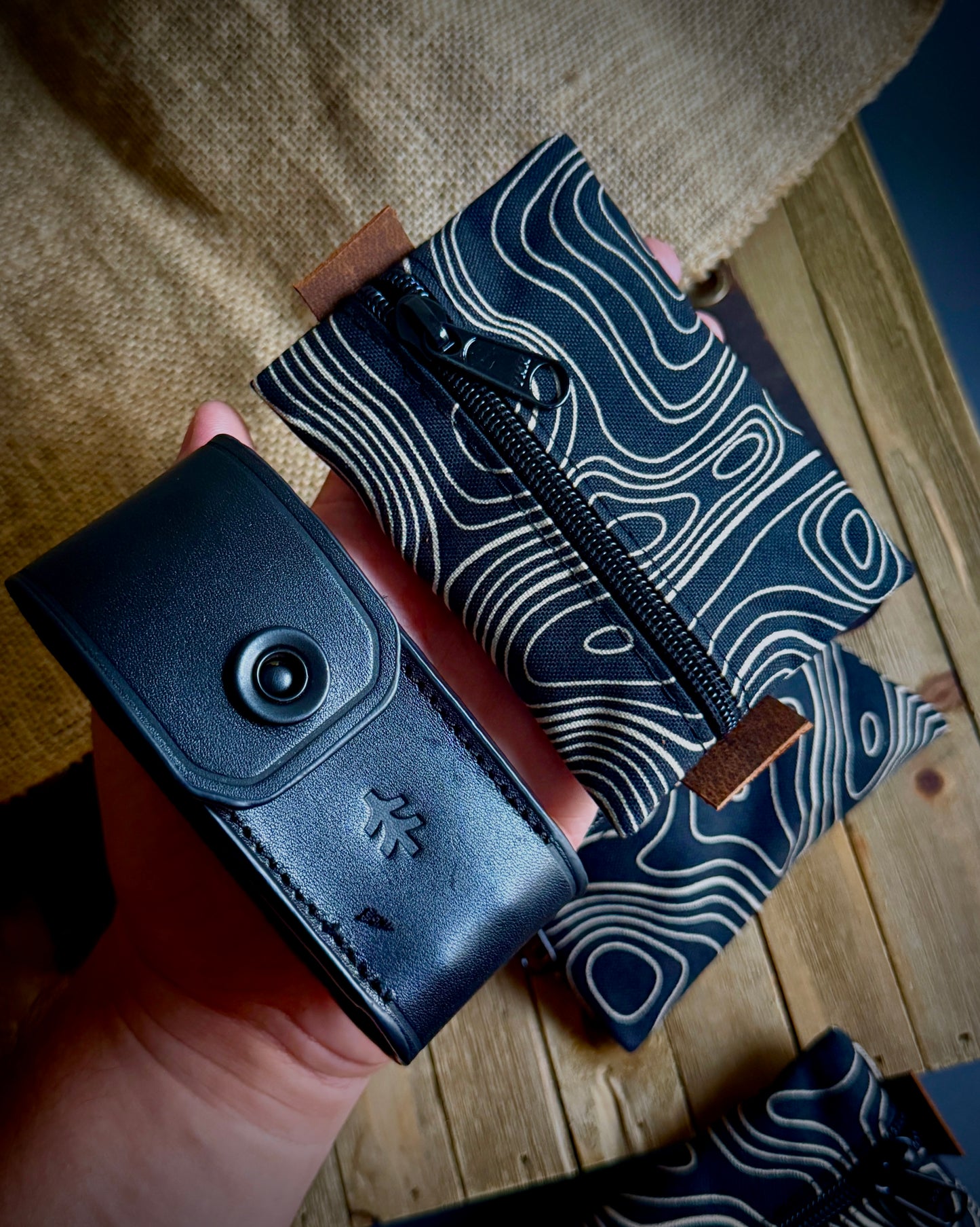 ALPINE MINI SCOUT POUCH (BLACK TOPO CORDURA)