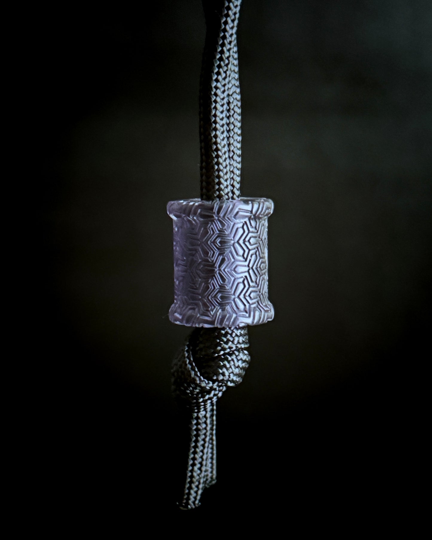 SMOKEY TRIAD BARREL BEAD