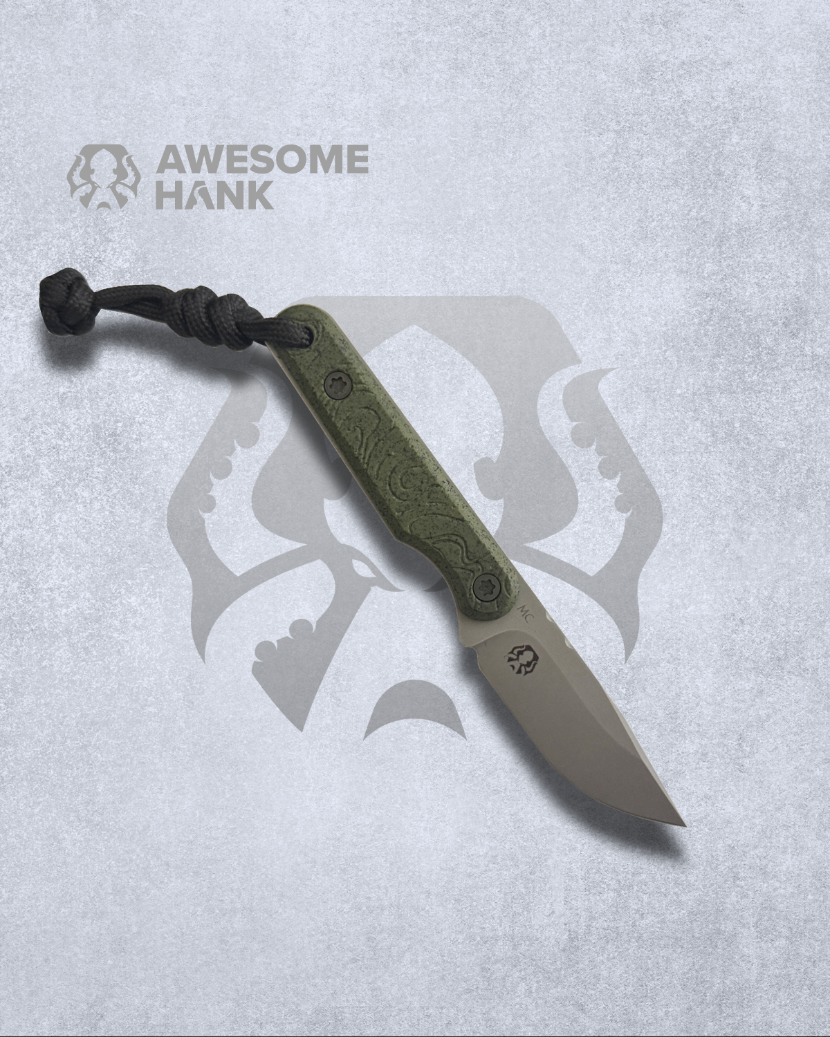 AWESOME HANK HYDRA MASTER OF THE SEA MAGNACUT (2.37" GLASS BEAD BLASTED STONEWASH)