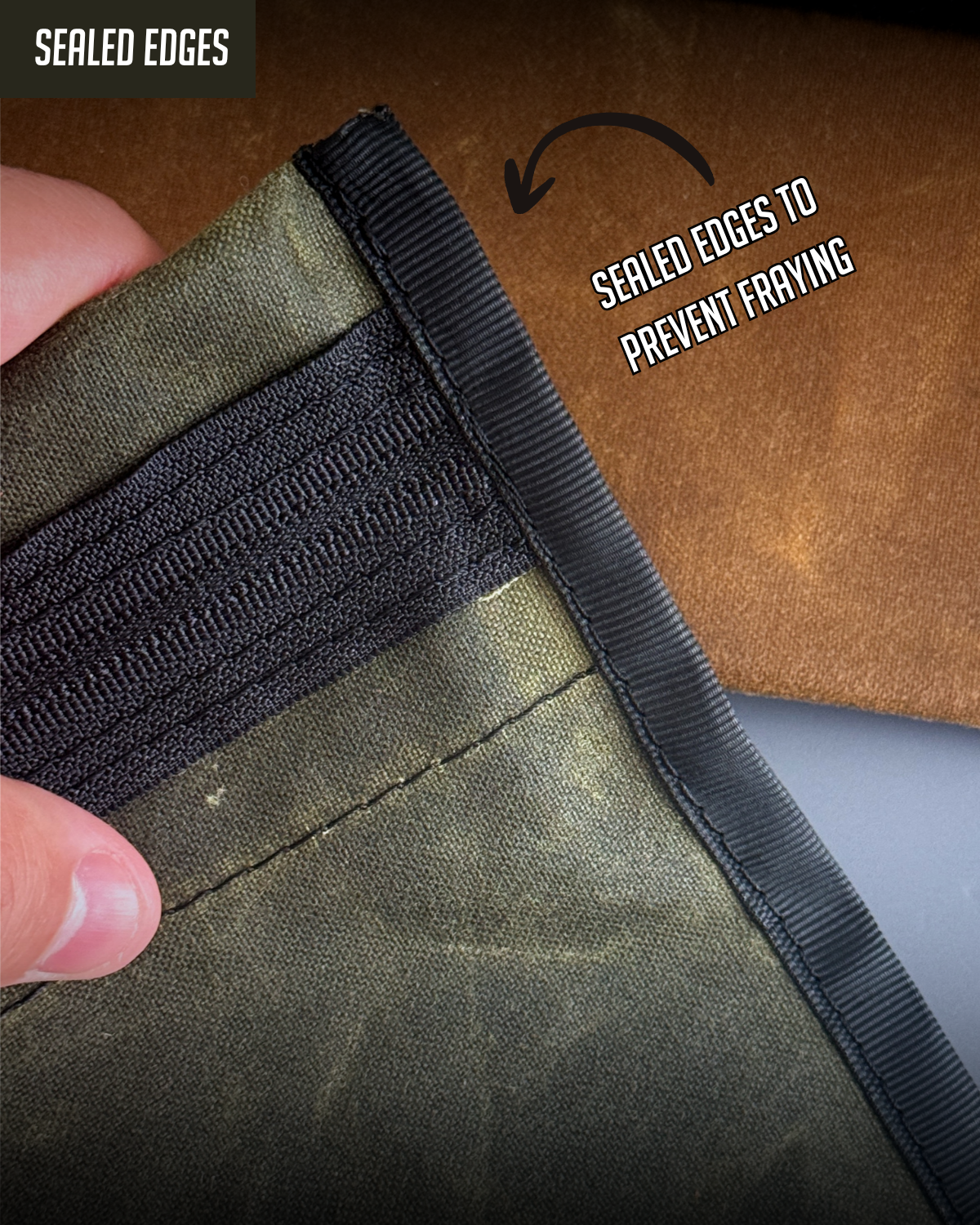 ALPINE WAXED CANVAS FLAT-LAY POUCH - MEDIUM (MULTIPLE COLORS)