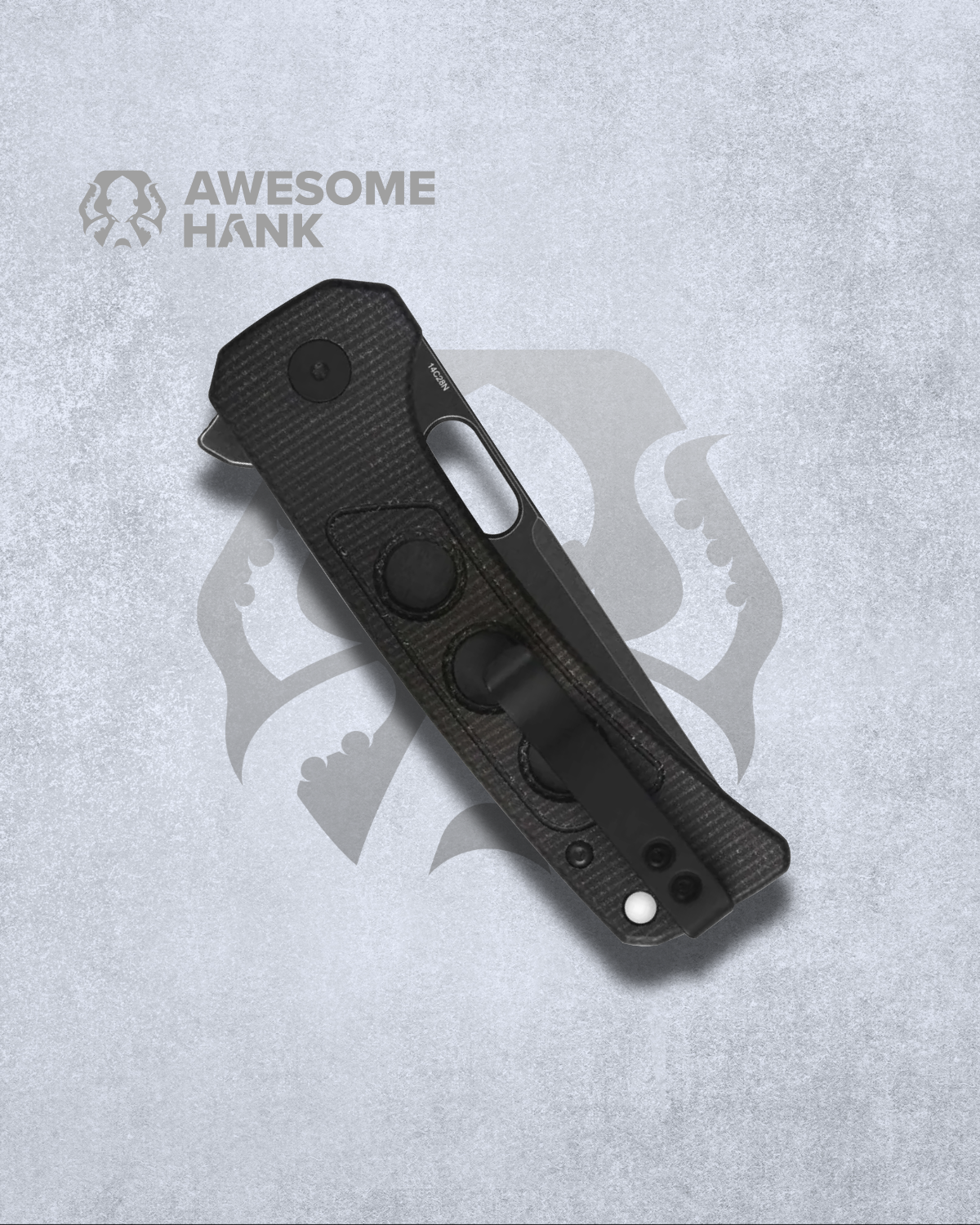 QSP UNICORN DARK BROWN MICARTA 14C28N (3.25" BLACK STONEWASH)