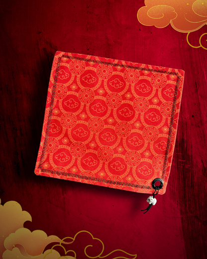 RED FORTUNE ELEPHANT HANDKERCHIEF (XL) - EDC HANK