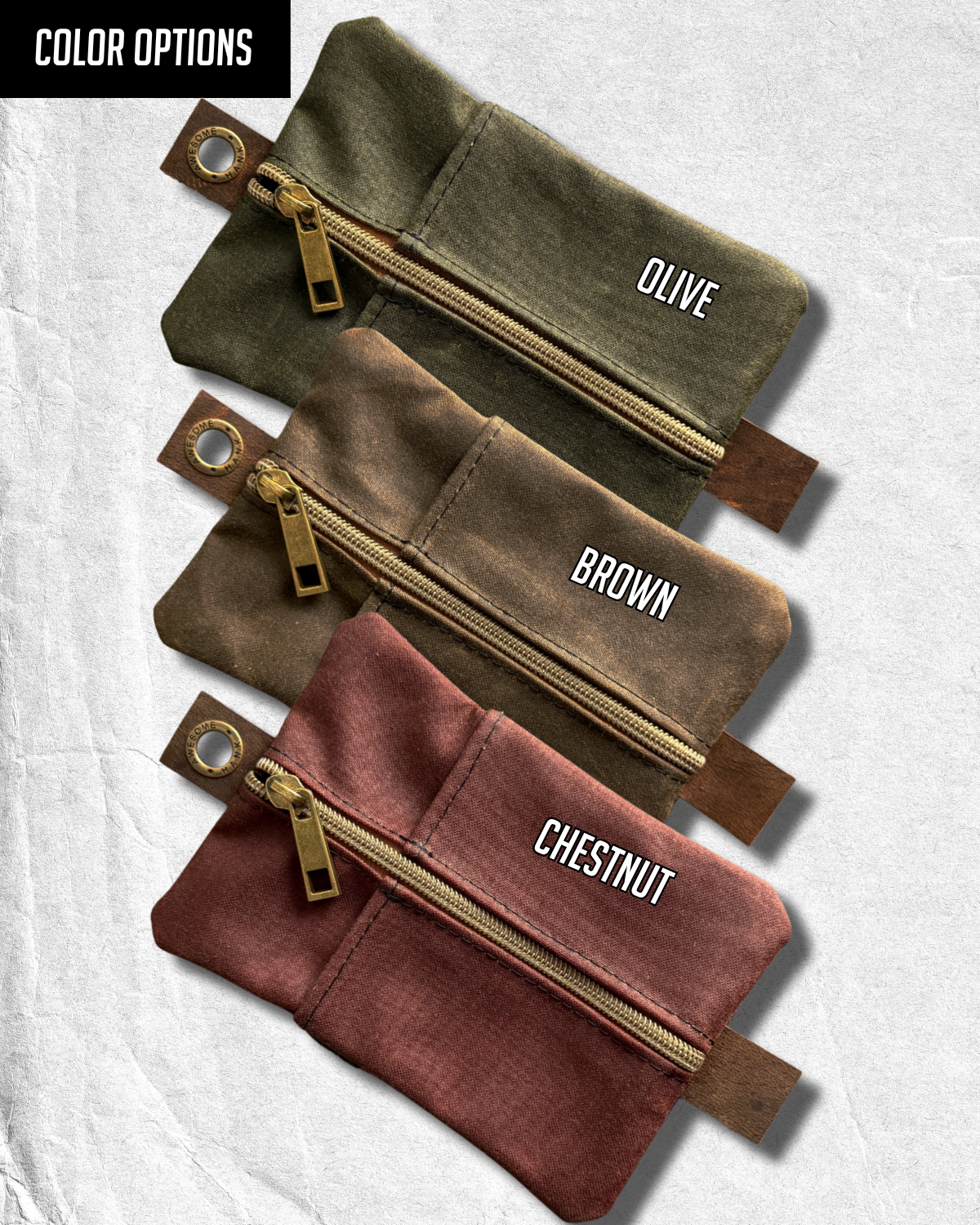 RIVER WAXED CANVAS CADDY ORGANIZER - LARGE W/ CRAFT NOTEBOOK (MULTIPLE COLORS)