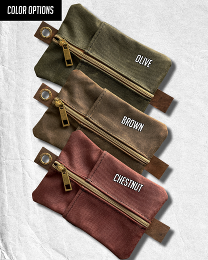 RIVER WAXED CANVAS CADDY ORGANIZER - LARGE W/ CRAFT NOTEBOOK (MULTIPLE COLORS)