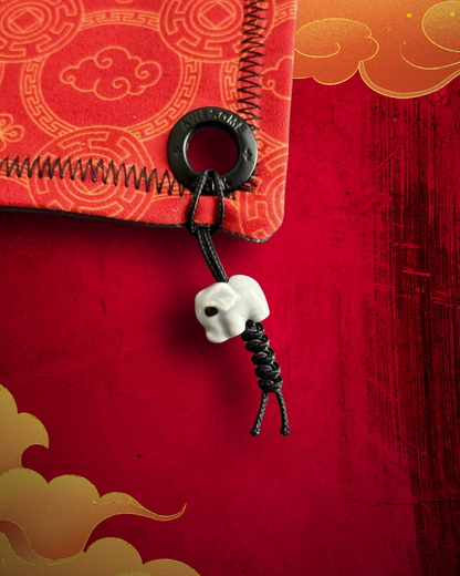 RED FORTUNE ELEPHANT HANDKERCHIEF (XL) - EDC HANK