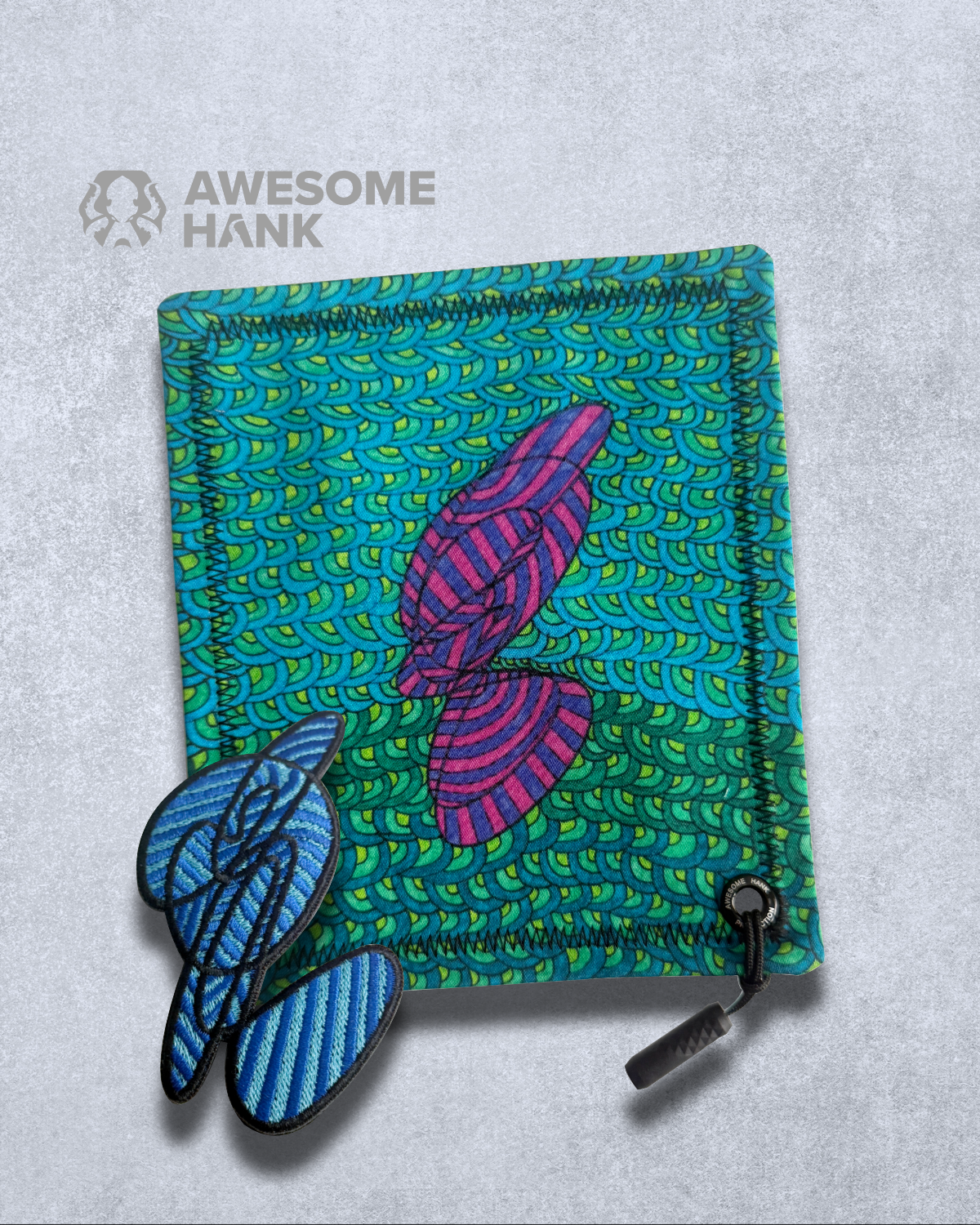 ABSTRACT HANDKERCHIEF + PATCH + ARTWORK BUNDLE