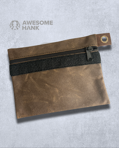 ALPINE WAXED CANVAS FLAT-LAY POUCH - MEDIUM (MULTIPLE COLORS)