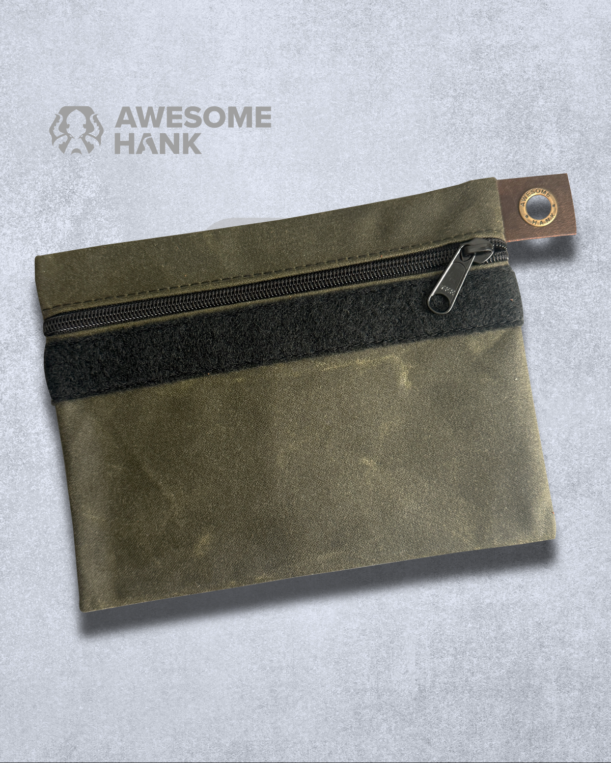 ALPINE WAXED CANVAS FLAT-LAY POUCH - MEDIUM (MULTIPLE COLORS)