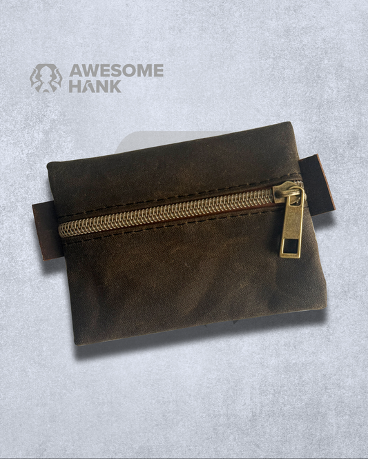 ALPINE MINI SCOUT POUCH (BROWN WAXED CANVAS)
