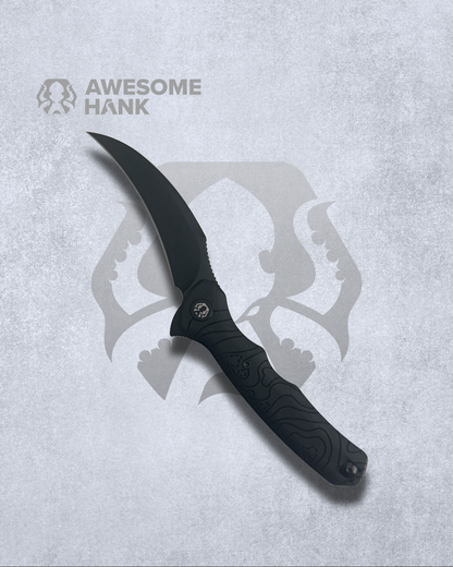 TRIVISA LACERTA TOPO VARIANT EXCLUSIVE BLACK G10 14C28N (3.34" BLACK STONEWASH)