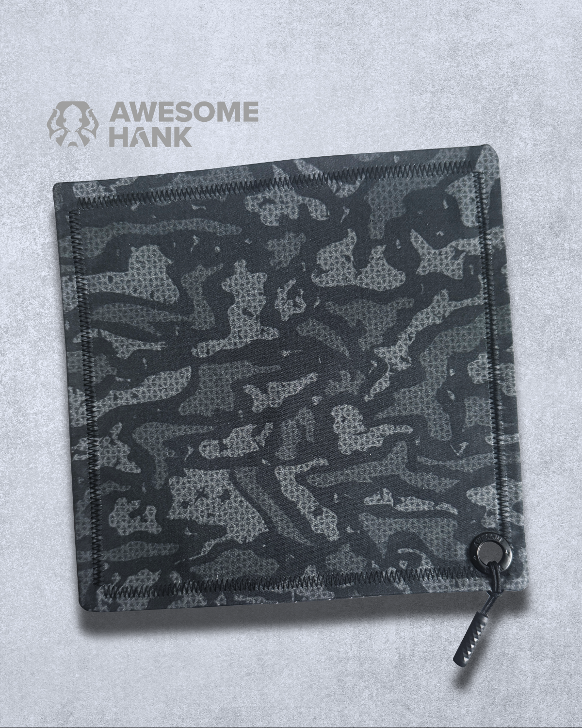 BLACK CAMO HANDKERCHIEF (XL) - EDC HANK