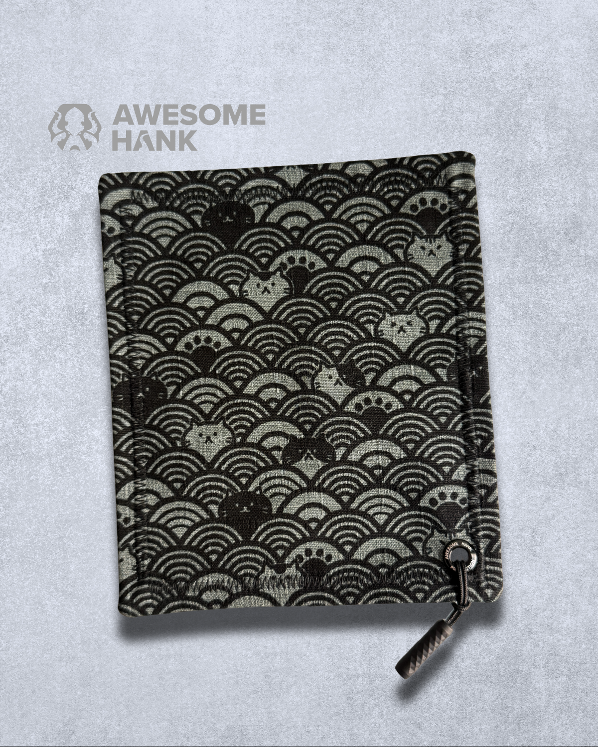 CAT WAVES MIDNIGHT HANDKERCHIEF (MINI) - EDC HANK