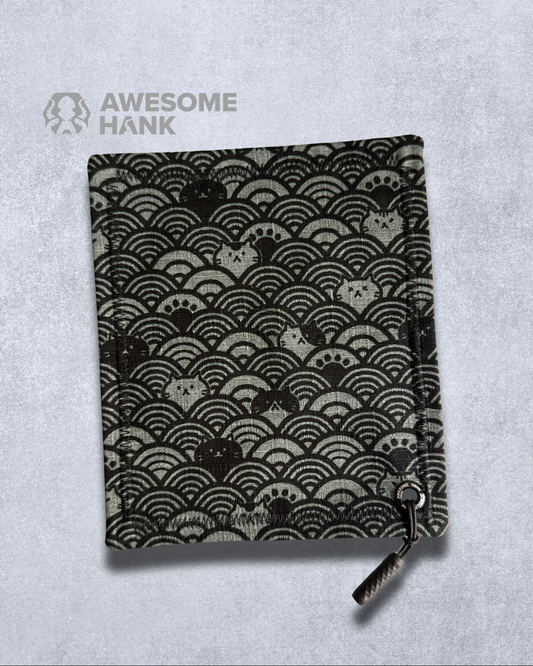 CAT WAVES MIDNIGHT HANDKERCHIEF (MINI) - EDC HANK