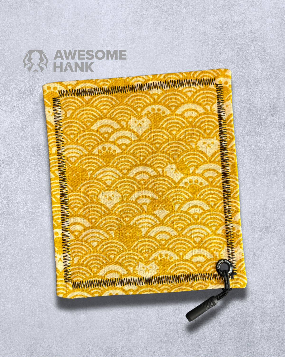 CAT WAVES YELLOW HANDKERCHIEF (MINI) - EDC HANK