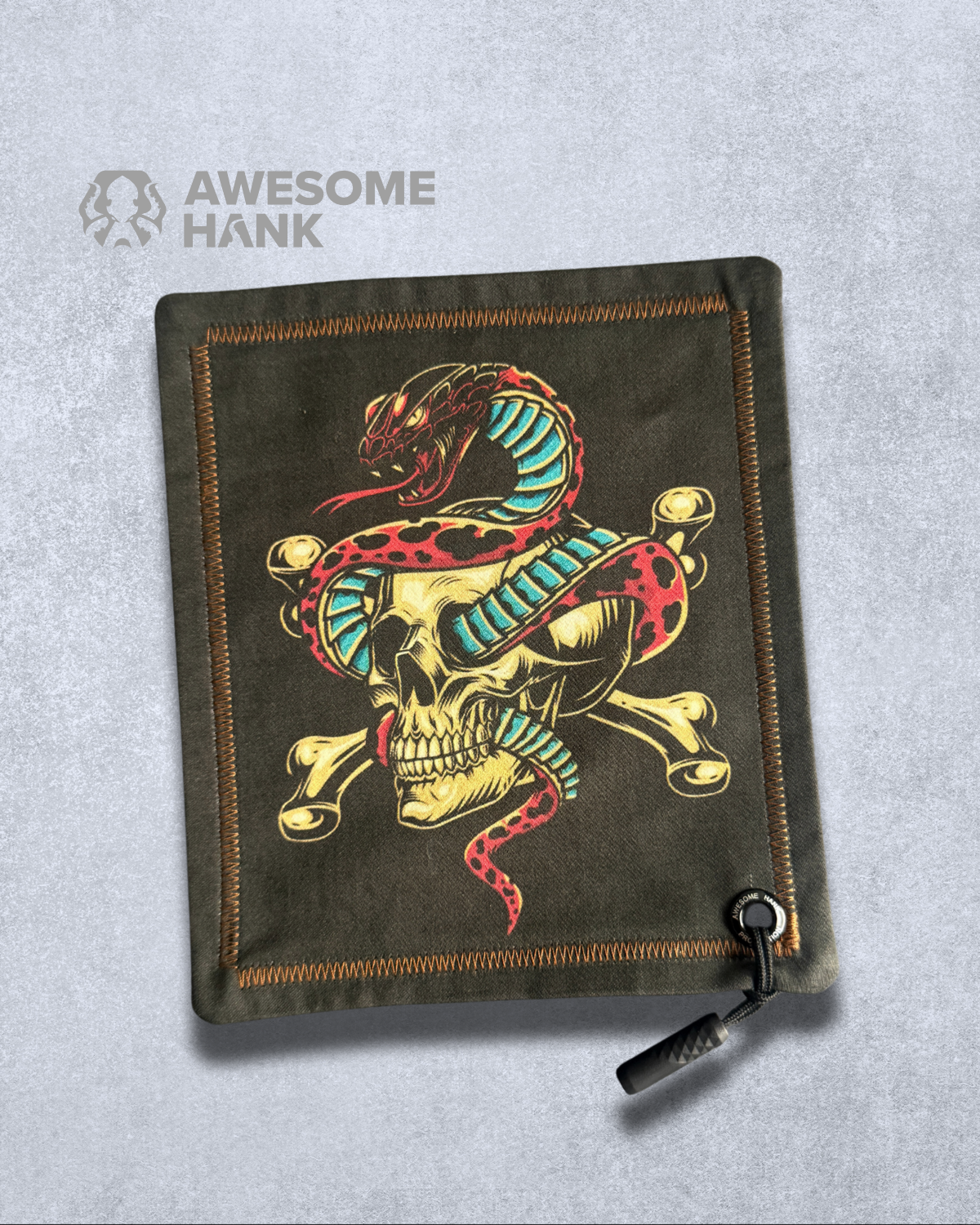 COBRA SKULL HANDKERCHIEF (MINI) - EDC HANK