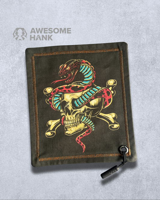 COBRA SKULL HANDKERCHIEF (MINI) - EDC HANK