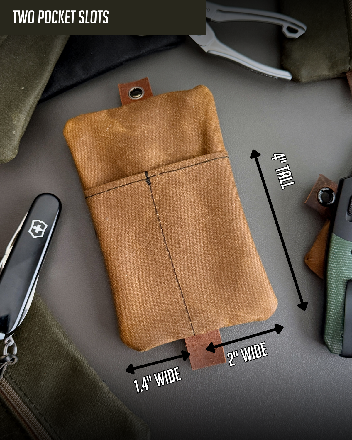 RIVER WAXED CANVAS CADDY ORGANIZER  - SMALL (MULTIPLE COLORS)