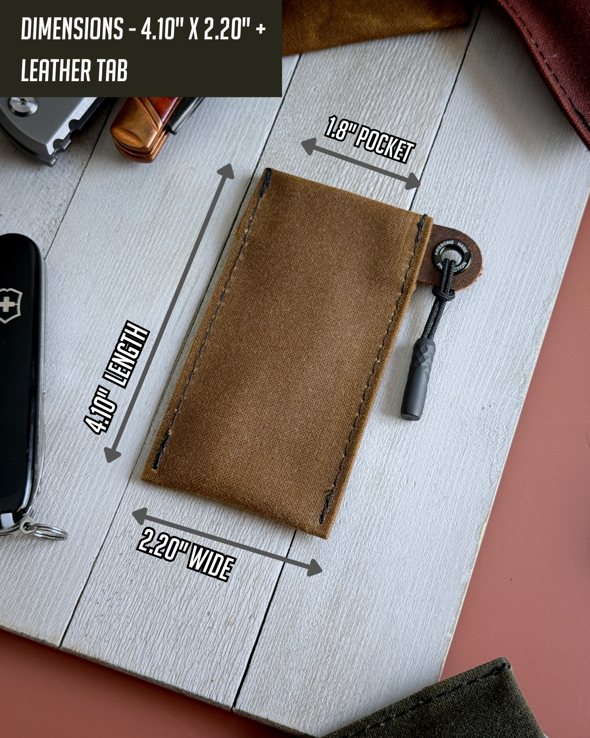 THE CUB WAXED CANVAS KNIFE JACKET- (MULTIPLE COLORS)
