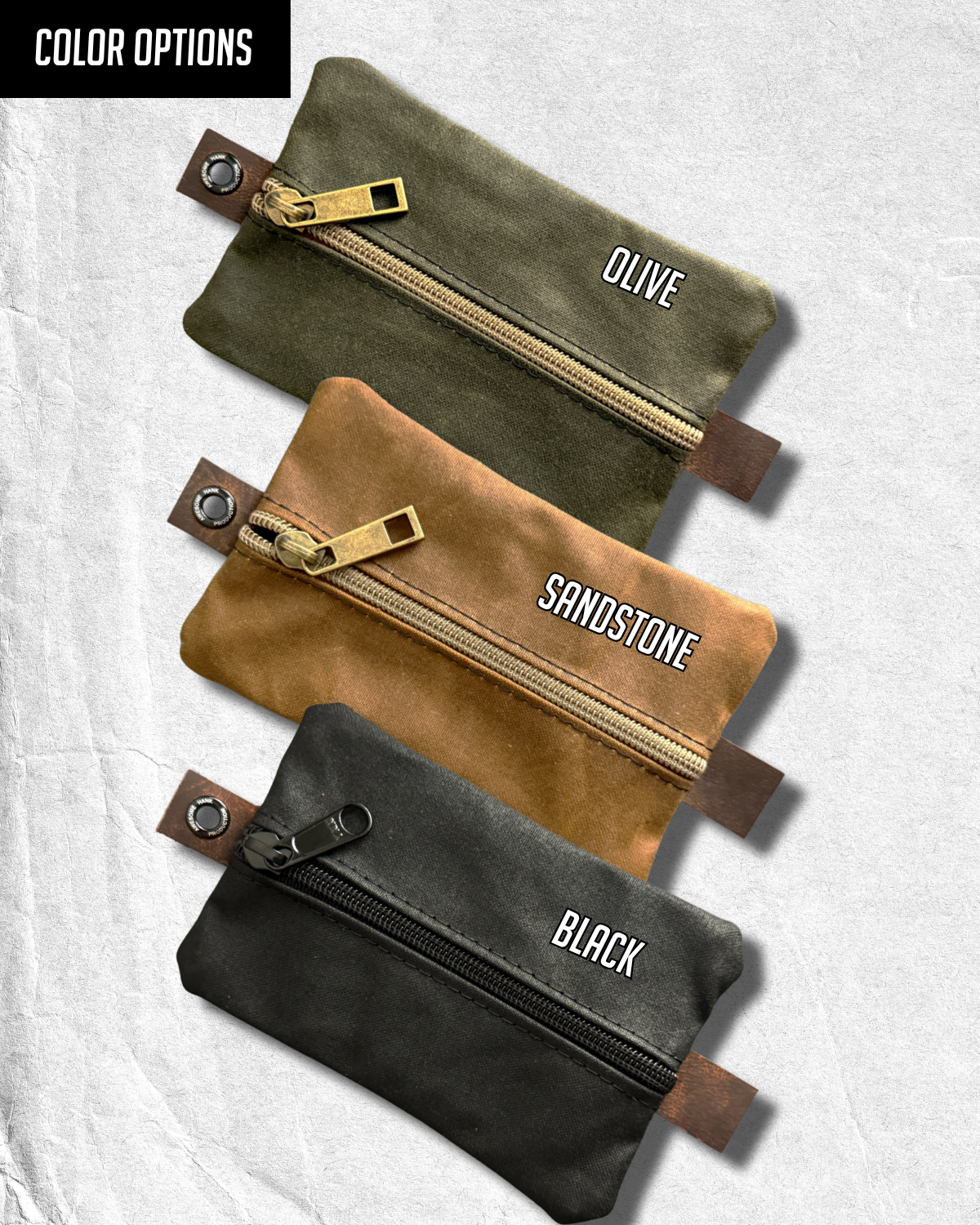 RIVER WAXED CANVAS CADDY ORGANIZER - SMALL (MULTIPLE COLORS