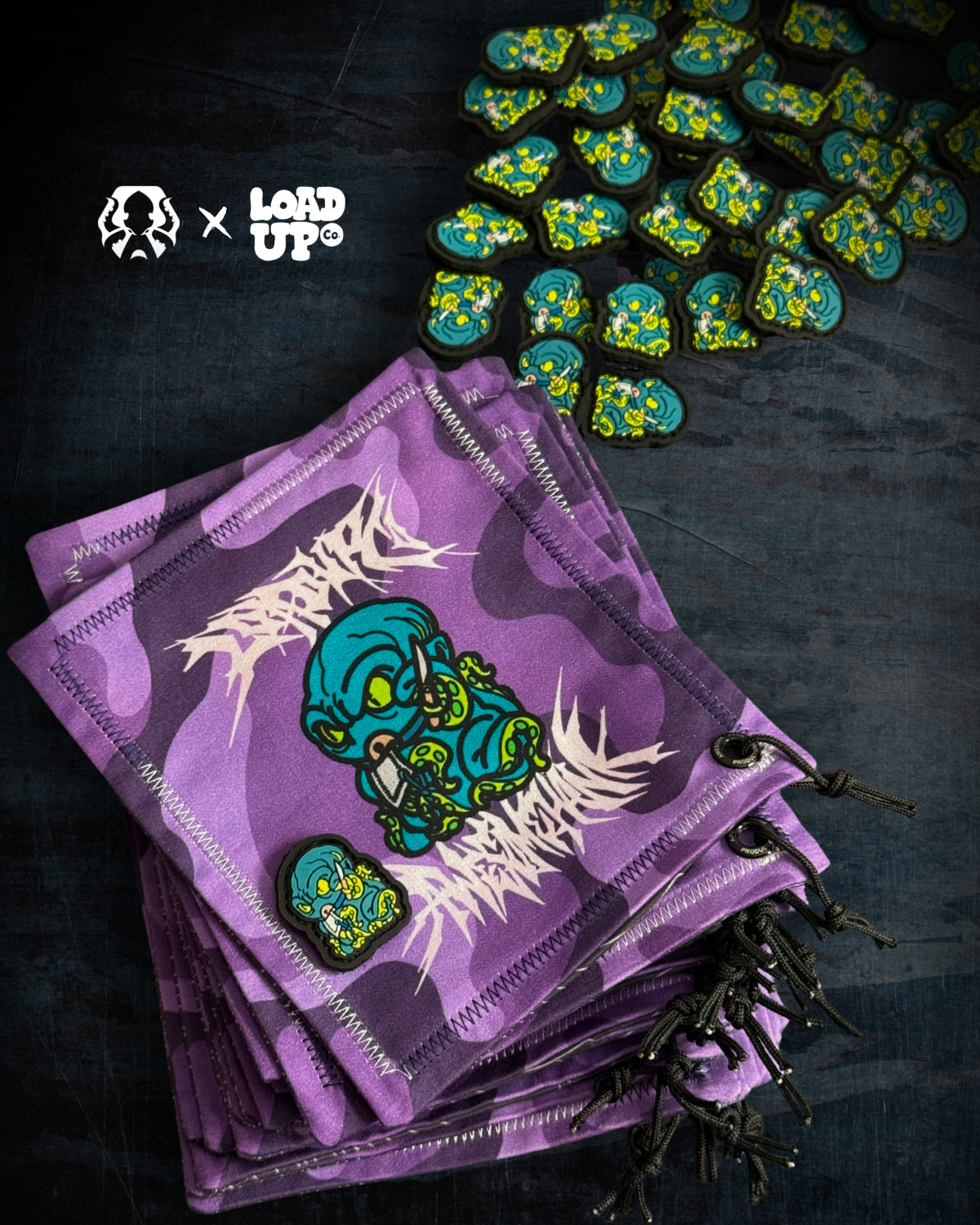 AWESOME KRAKEN HANDKERCHIEF + PATCH PACK (MINI)