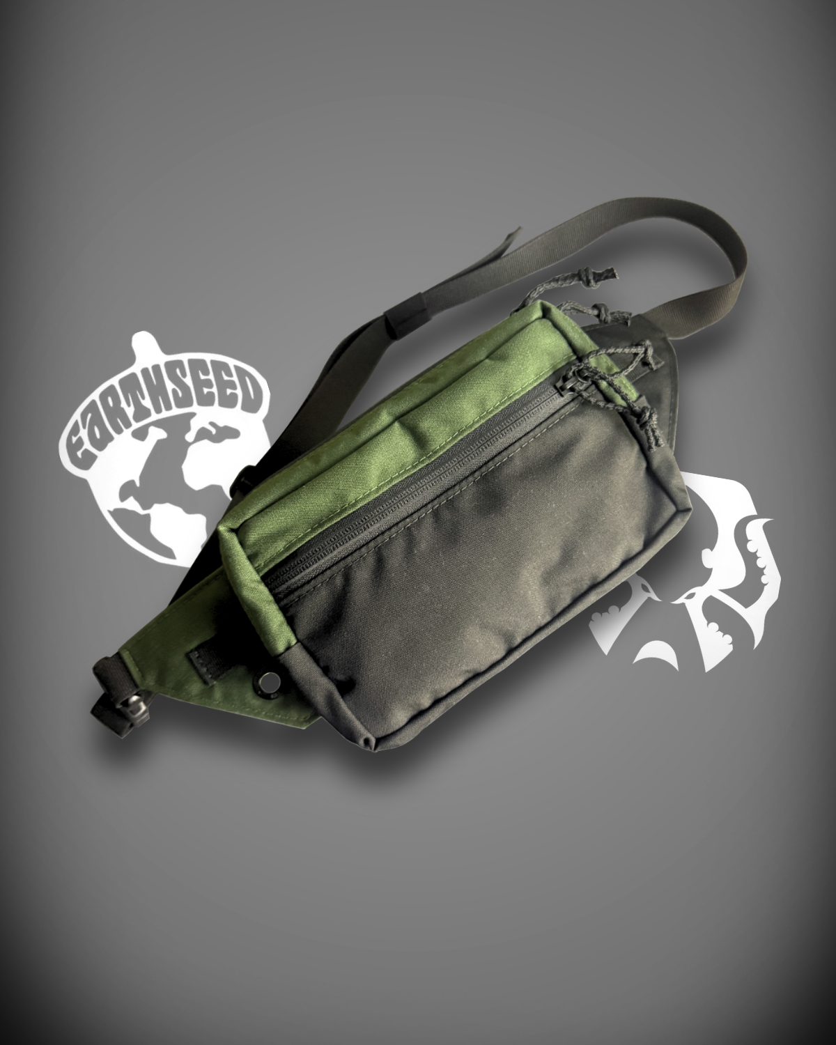 EARTHSEED BLK N' OLIVE FANNY PACK