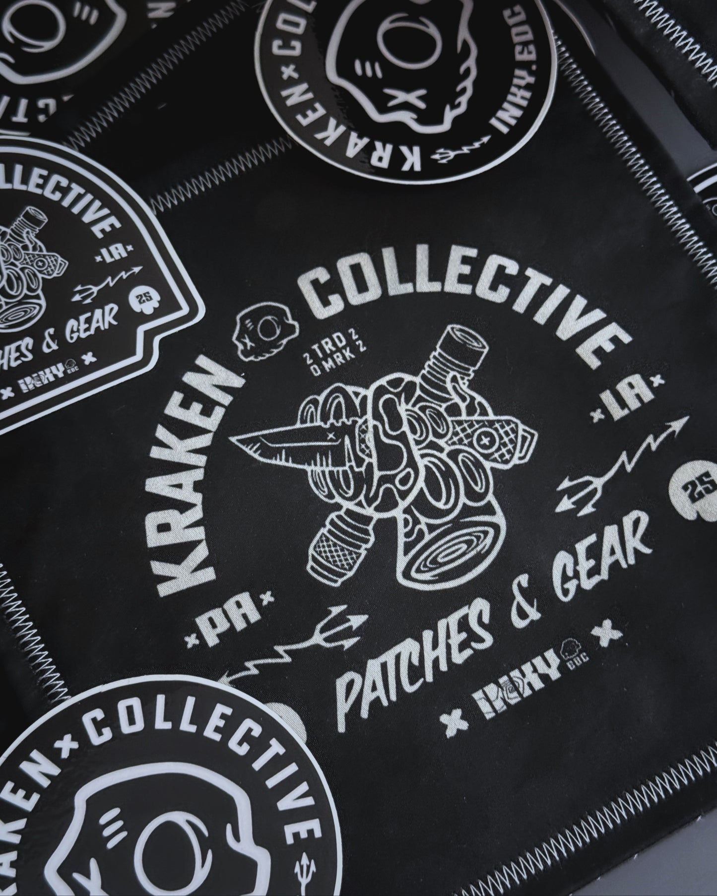 INKY KRAKEN COLLECTIVE HANDKERCHIEF (XL) - EDC HANK