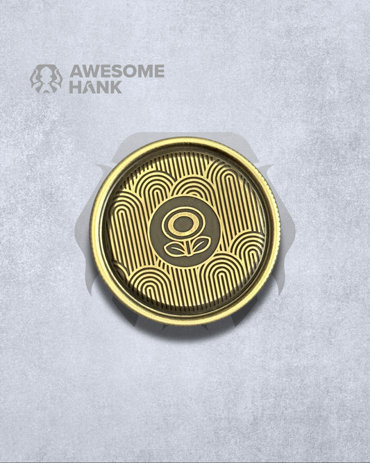 FLOWER SPIN COIN (BRASS)