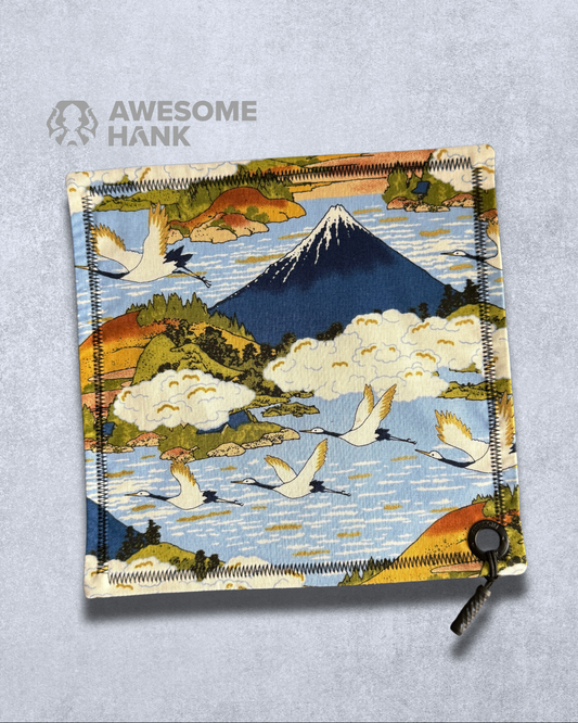 FLYING CRANES HANDKERCHIEF (HUSKY) - EDC HANK