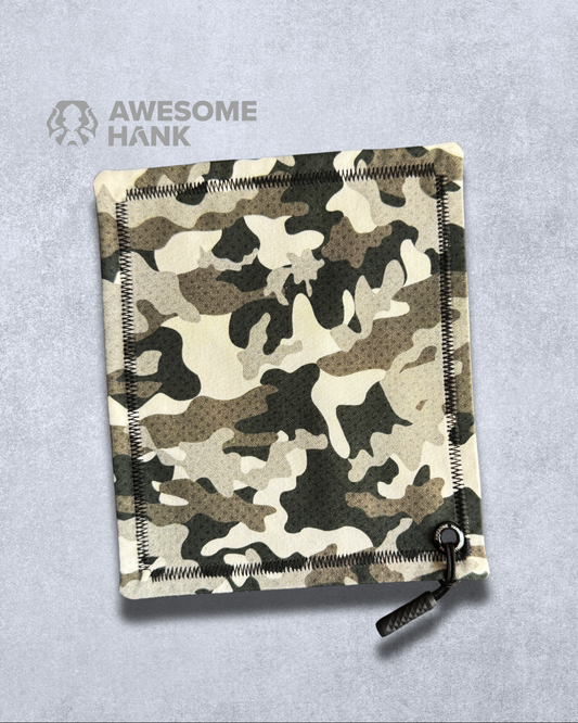 GRAYSCALE CAMO HANDKERCHIEF (MINI) - EDC HANK