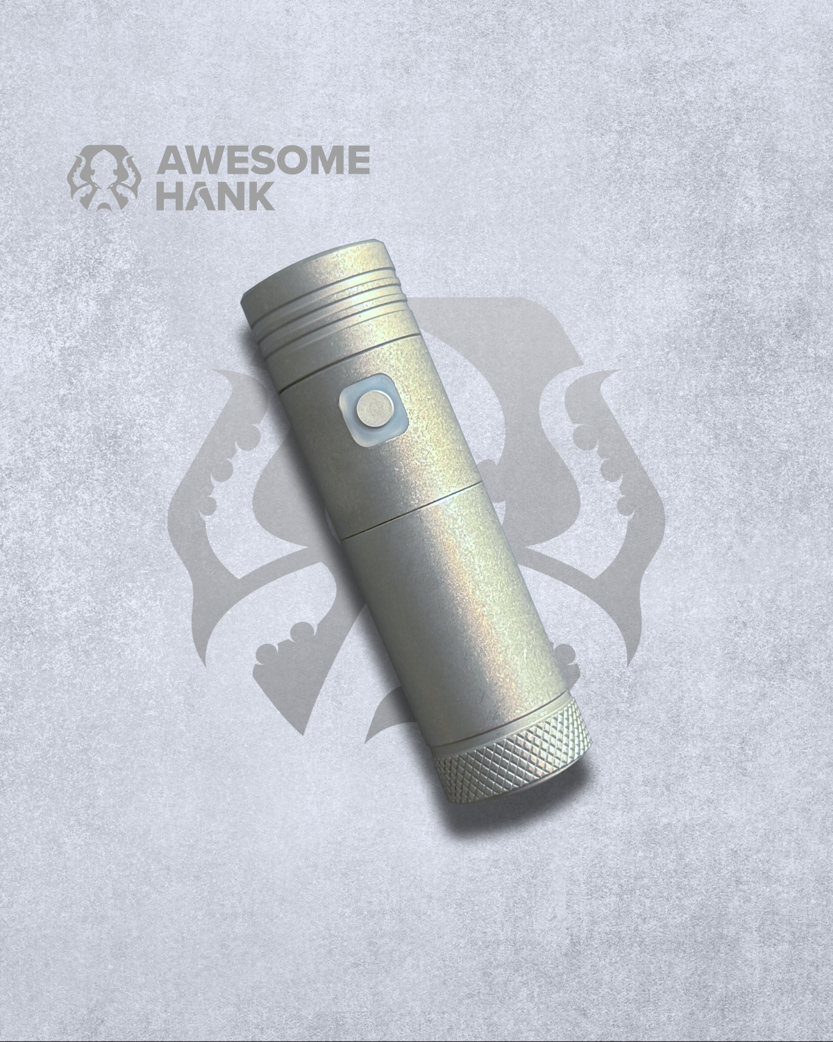 DAPPER DESIGN HIKARI POCKET FLASHLIGHT W/ CLIP (STONEWASHED TITANIUM)