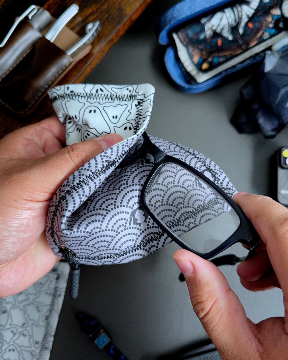 NANO GHOSTS HANDKERCHIEF (MINI) - EDC HANK