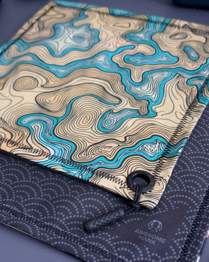 TURQUOISE TERRAIN HANDKERCHIEF (XL) - EDC HANK