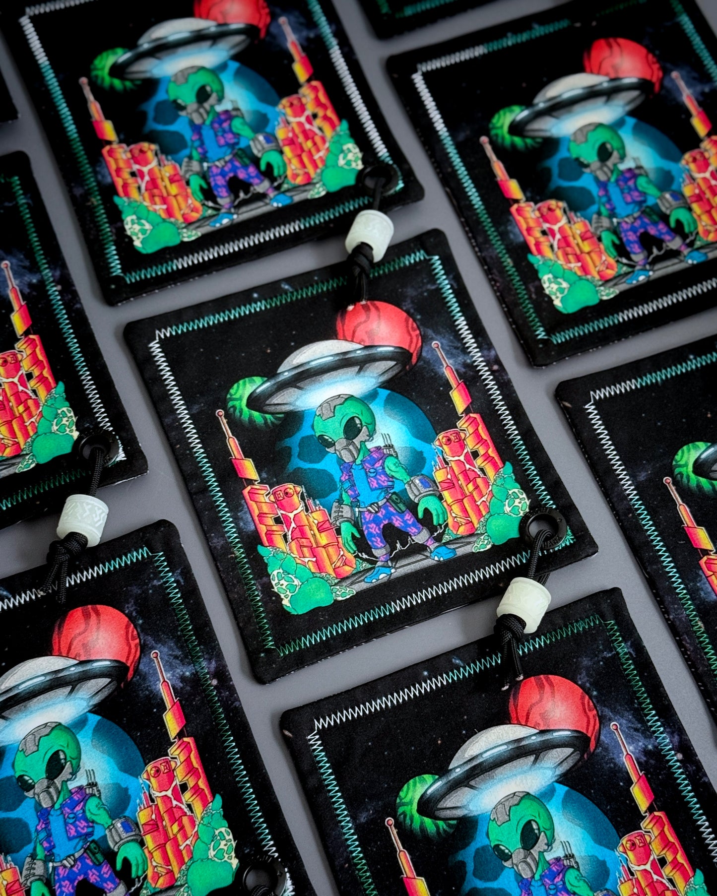 THE MARTIAN HANDKERCHIEF + GITD BEAD
