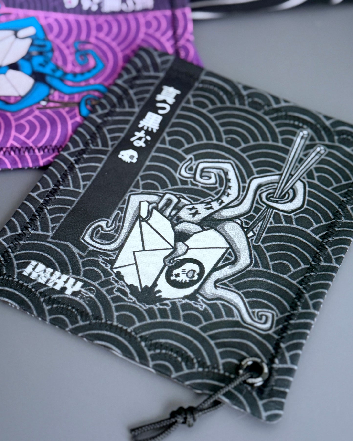 INKY TAKEOUT B&W HANDKERCHIEF