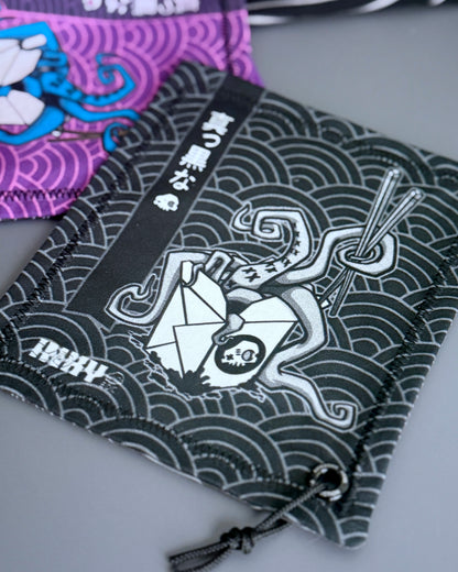 INKY TAKEOUT B&W HANDKERCHIEF