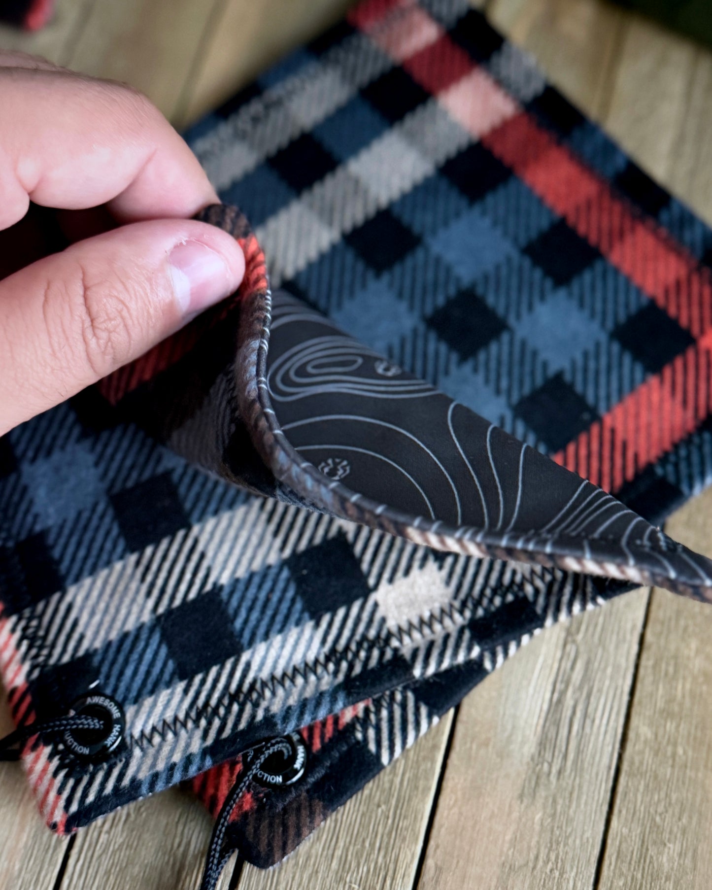 FLANNEL ACORN HANDKERCHIEF