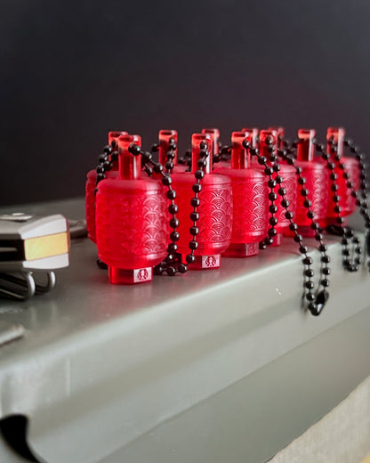 SEIGAIHA BEAD AND KEEPER LANTERN (RED)