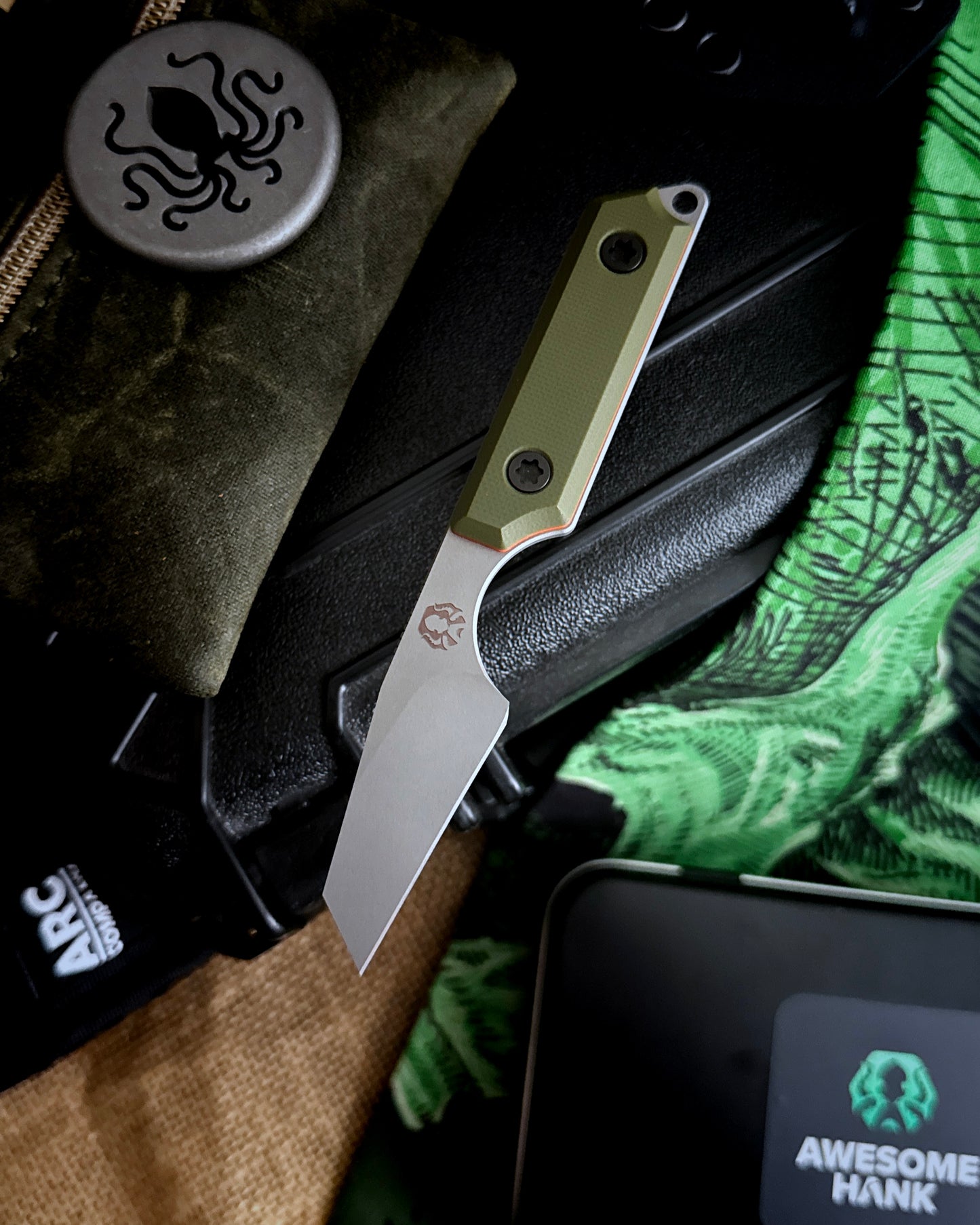 AWESOME HANK VANIR MAGNACUT (1.7" GLASS BEAD BLASTED STONEWASH)