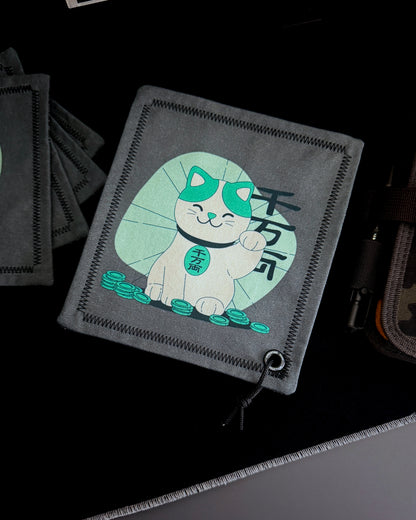 LUCKY CAT HANDKERCHIEF