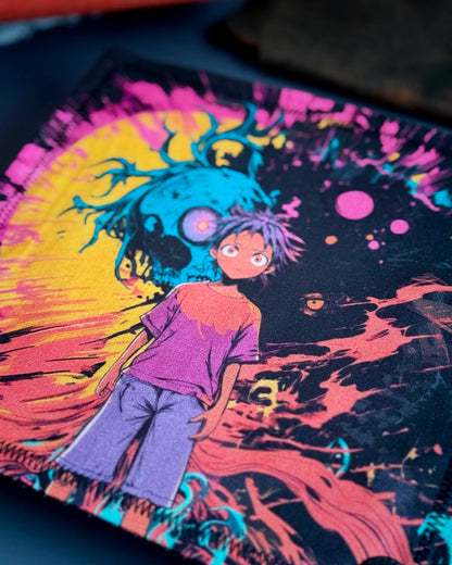 VERMILION DIVINATION HANDKERCHIEF (XL)