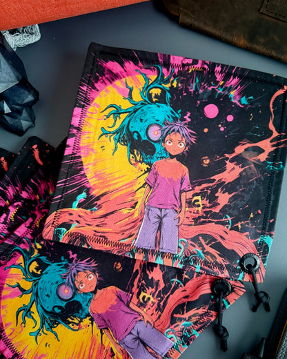 VERMILION DIVINATION HANDKERCHIEF (XL)