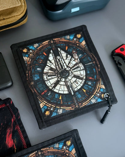 STAINED GLASS FALCON HANDKERCHIEF